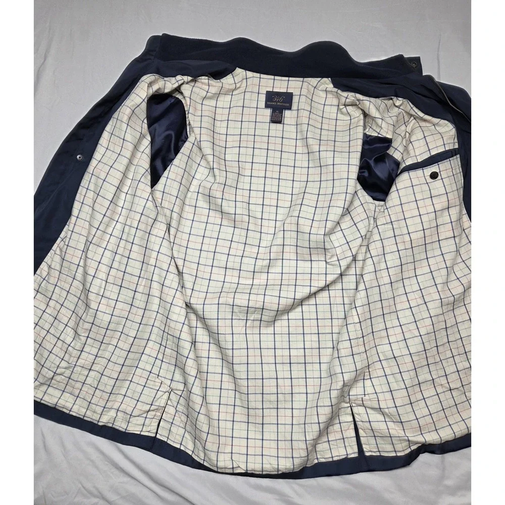 Brooks Brothers 346 Blazer Rain Jacket Coat Men XL Navy Blue Full Zip Snap